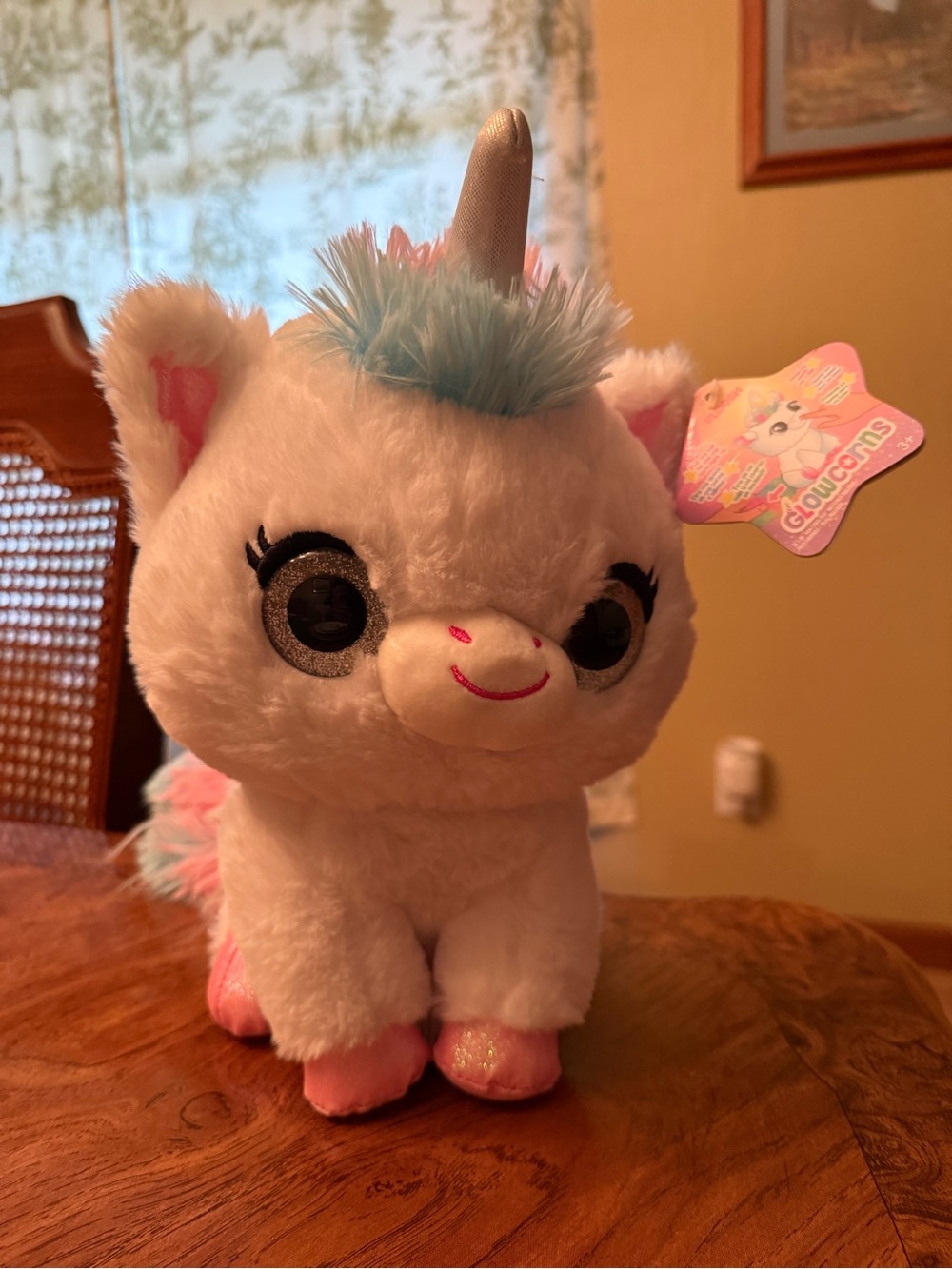 WowWee Ploosh Glowcorn White & Pink